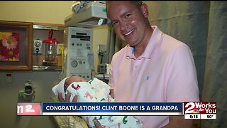 Congratulations! Meteorologist Clint Boone becomes a grandpa
