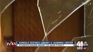 Vandals destroy outdoor learning area for kids near Bonner Springs Elementary