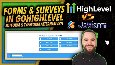 GoHighLevel 📋 Forms, Surveys, & Quizzes To Replace Jotform, TypeForm, & SurveyGizmo - Josh Pocock