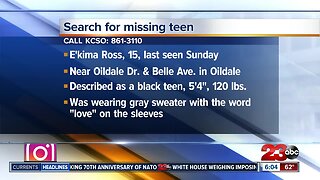 KCSO searching for missing teen