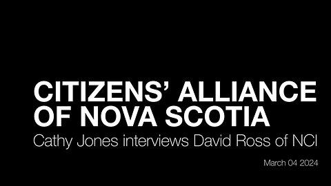 Cathy Jones interviews David Ross of NCI