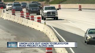 Union lockout leads to delays for road projects along I-696