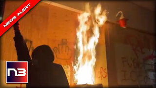 INSURRECTION? Antifa Thugs Set Fire to Federal ICE Facility With People Still Inside