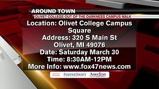 Around Town 3/26/19: Olivet College Out of the Darkness Campus Walk