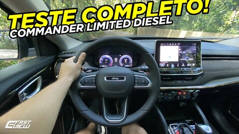 TEST DRIVE NOVO JEEP COMMANDER LIMITED 2.0 TURBO DIESEL 2022! SUV EQUILABRADO QUE ATENDE A PROPOSTA!