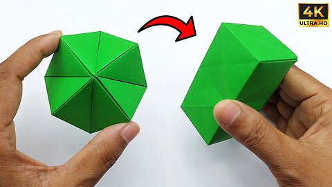 Origami Transforming Cube | Best Paper Toy Antistress Transformer | Easy Paper Crafts Without Glue