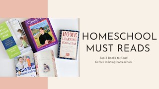HOMESCHOOL MUST READS: TOP 5 Must Read Books for NEW HOMESCHOOLERS before you start homeschooling
