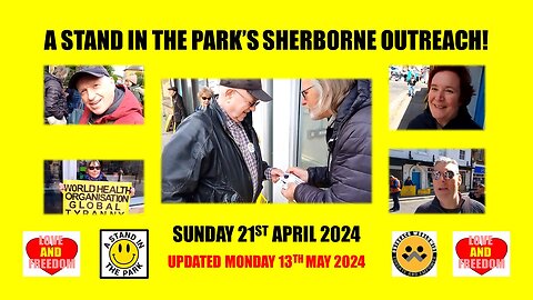 Stand in the Park's Sherborne Outreach! Sunday 19th April 2024