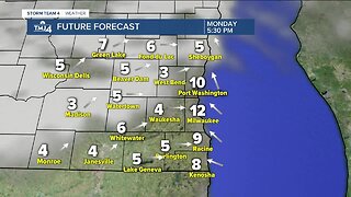 Mix of clouds and sunshine Monday afternoon