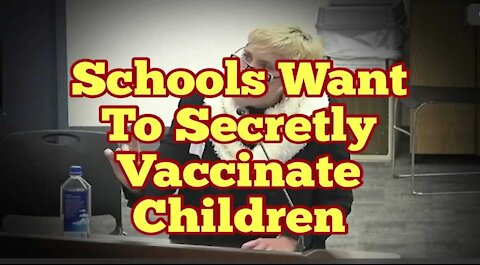 Lady goes off on Orange Country Board of Education for wanting to vaccinate children secretly without their parents knowing about it.