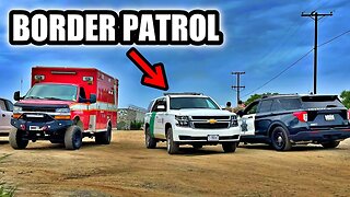Stealth Camping On the Border of Mexico! | Ambulance Camper