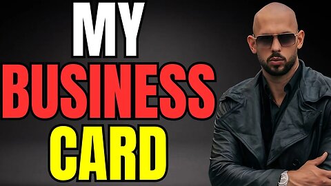 Andrew Tate's Business Card Is No Joke | Best Business Card Ever