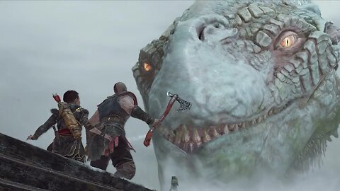 Kratos Wakes Up the World Serpent in God of War - Watch the Jaw-Dropping Moment