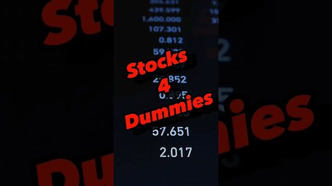 Stocks For Dummies #investing