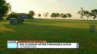 Cleanup underway at Milwaukee's Veterans Park after July 3 fireworks show