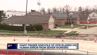 Macomb County officials say 'human error' caused massive 2016 Fraser sinkhole