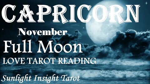CAPRICORN | Big Secrets & Confessions Finally Come To Light!💔😲November 2022 Full Moon Eclipse