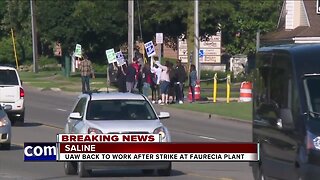 UAW back to work after strike at Faurecia plant in Saline