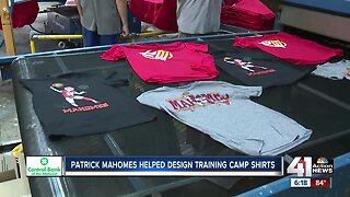 Mahomes-designed training camp shirts now available