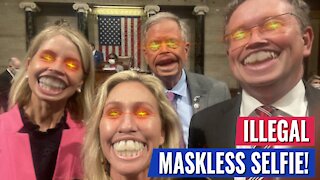 FREEDOM: REPUBLICANS POST MASKLESS SELFIE ON THE HOUSE FLOOR - FOLLOW THE SCIENCE NANCY