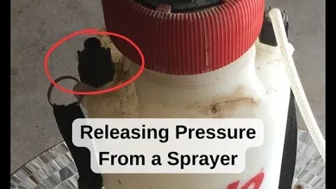 How to Release Pressure From a Sprayer #lawncare #sprayers