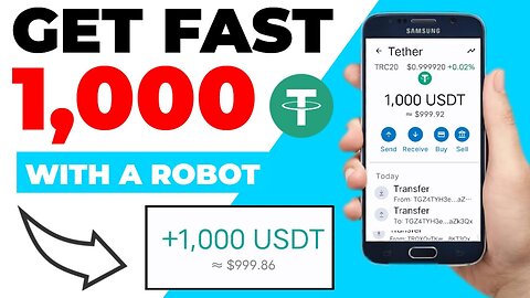 GET $1,000 USDT Daily With This Robot ~ USDT ROBOT ~ no mining + payment proof