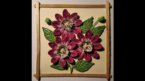How to make quilling passiflora (passion flower)
