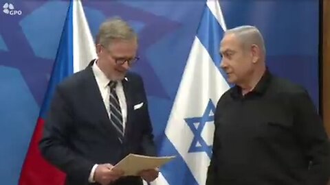 Petr Fiala vyjádřil Benjaminu Netanyahuovi a Izraeli plnou podporu, ale potřeboval k tomu papír!
