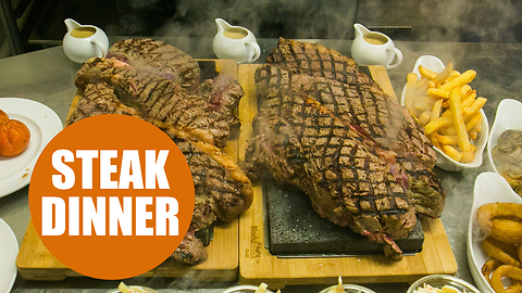 Restaurant serves up massive steak which weighs more than a newborn lamb