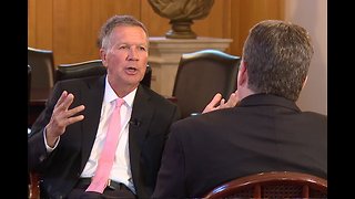 Gov. John Kasich talks job growth, the future of Jobs Ohio and protecting the state's rainy day fund until it's actually raining