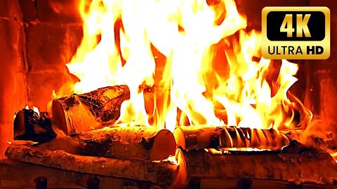 AWESOME FIREPLACE 4K 🔥 Relaxing Fireplace Ambience & Amazing Fire Sounds 🔥 Pure Relaxation