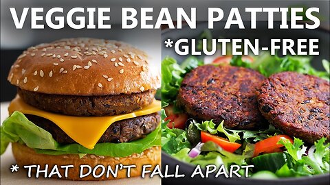 Delicious Veggie Burger Recipe *Gluten Free* - Black Bean Burger Patties