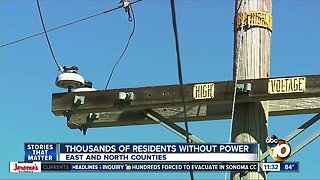 Power turned off for thousands amid fire weather conditions