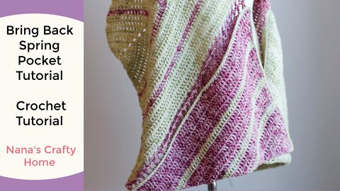 Crochet Pocket Scarf Tutorial for the Bring Back Spring Crochet Pocket Scarf