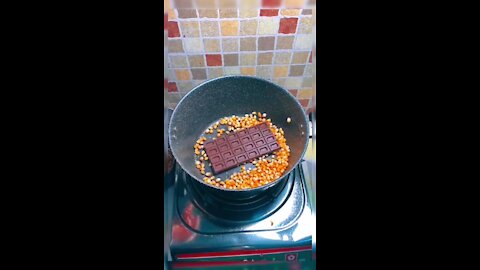 Chocolate popcorn homemade. - simple cook 🍫