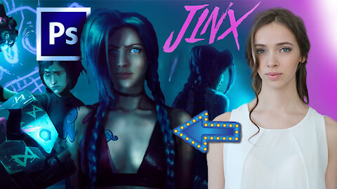 Creating A Jinx (Welcome To The Playground) - Photo Manipulation - Arcane - League of Legends