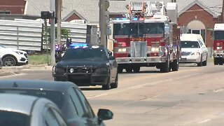 Stroud firefighter who died after car wreck honored with procession