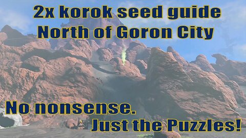 How to get 2x korok seed to partner - North of Goron City, death mountain guide | Zelda TOTK