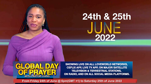 3 Days to Go! - Global Day of Prayer with Pastor Chris | Friday, June 24, 2022