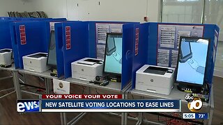 New satellite voting locations to ease lines