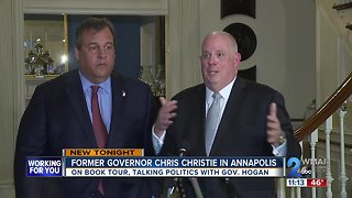 Former New Jersey Governor Chris Christie visits Annapolis to promote book