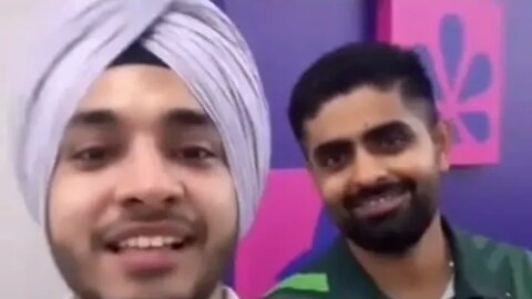 Babar Azam Viral video Punjabi Dialogue Babar Azam 2023 World Cup in India Viral Video Babar