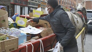 Horse Carts Delivering COVID-19 Relief In Baltimore