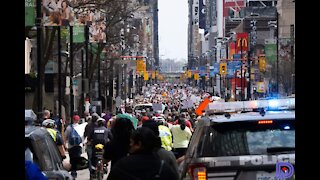 TIME-LAPSE: Toronto's 'Worldwide Rally for Freedom' march | 15/5/21 | Diverge Media
