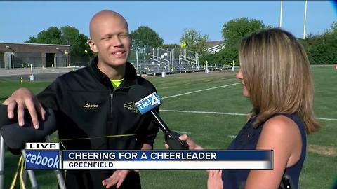Greenfield and Greendale fans come together for student with cancer