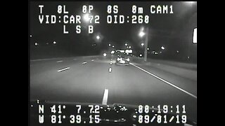 Dashcam shows wrong-way driver in Copley