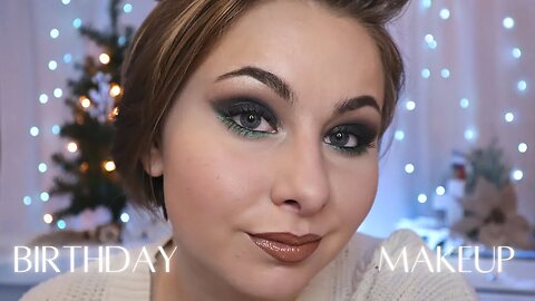 COOL-TONE BLACK SHIMMER SMOKEY EYE W/ *GREEN* POP OF COLOR | ColourPop Rock Candy & Just My Luck