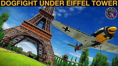 P-47D Thunderbolt vs FW-190A-8 Anton: Dogfight Under The Eiffel Tower | DCS WORLD