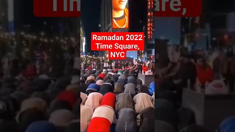 New York City call to prayer Ramadan, time square. #isreal #palestine #joebiden
