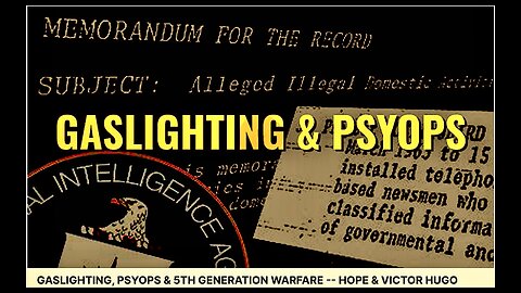 SGT Report Hope Maverick Artist Victor Hugo Expose Gaslighting Psyops Fifth Generation Warfare